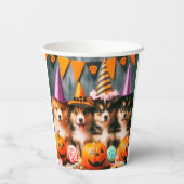 Funny puppies halloween 紙コップ (裏面)