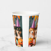 Funny puppies halloween 紙コップ (右)