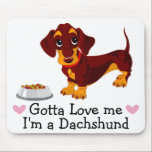 Funny Puppy Cartoon Dog Lover GiftCute Dachshund マウスパッド<br><div class="desc">Add some fun to your home or office with this cute Dachshund cartoon puppy dog mousepad. Dog mousepads are fun for * businesses - vets, groomers, breeders, trainers, dog walkers * dog rescue and adoption programs * dog gifts - birthday, christmas, anniversary, graduation, special occasions * decor - home and...</div>