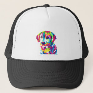 Funny Puppy colorful - Choose background color キャップ