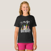 Funny Puppy Crew Graphic Tee for 9 Year Old Girls Tシャツ (正面フル)