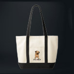 Funny Puppy Lover Cartoon Dog Mom Gift Cute Pug トートバッグ<br><div class="desc">Are you a Pug mom?? If so, this cute puppy dog tote features a sassy cartoon Pug mom pup. Dog lover totes are fun for * dog rescue and adoption programs * businesses - vets, groomers, trainers, breeders, dog walkers * gifts - birthday, christmas, anniversary, graduation, special occasions * reusable...</div>