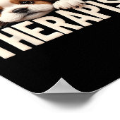 Funny Puppy My Therapist Shih Tzu Dog  ポスター (角)