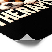 Funny Puppy My Therast Shih Tzu Dog ポスター (角)