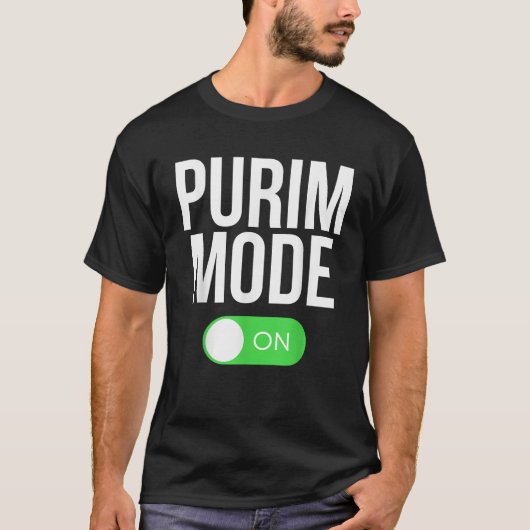 Funny Purim Mode On Purim Festival Costume  Tシャツ (正面)