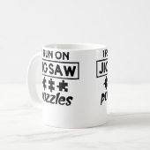 Funny Puzzle Lover コーヒーマグカップ (正面左)