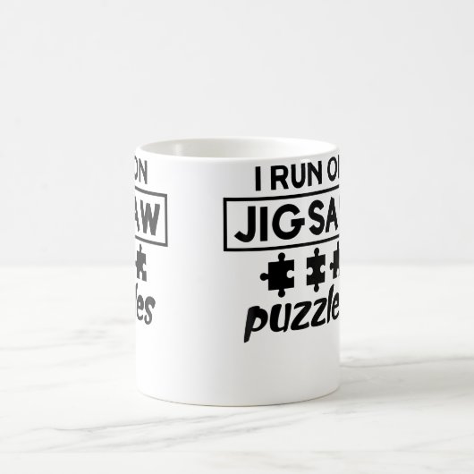 Funny Puzzle Lover コーヒーマグカップ (中央)