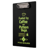Funny Python Developer – Fueled by Coffee bugs  クリップボード (左)