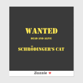 Funny Quantum Joke: Schrödinger’s Cat on the Loose シール
