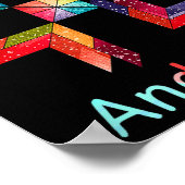 Funny Quilting Sewing Don't Drink And Quilt Gift F ポスター (角)