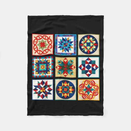 Funny Quilting Sewing Make A Quilt Patterns Quilte フリースブランケット (正面)