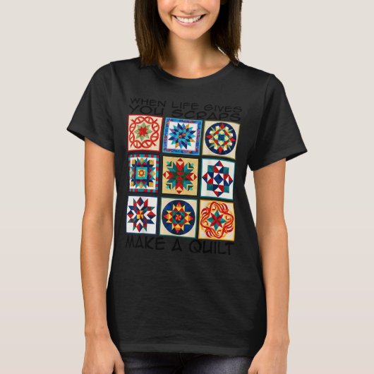 Funny Quilting Sewing Make A Quilt Patterns Quilte Tシャツ (正面)