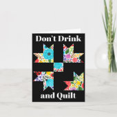 Funny Quilting Sewing Quilt Quilter Gift  カード (正面)