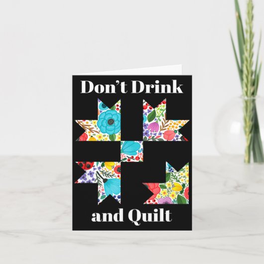 Funny Quilting Sewing Quilt Quilter Gift  カード (正面)