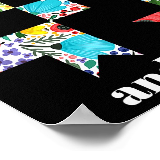 Funny Quilting Sewing Quilt Quilter Gift  ポスター (角)