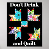 Funny Quilting Sewing Quilt Quilter Gift  ポスター (正面)