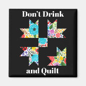 Funny Quilting Sewing Quilt Quilter Gift  マグネット (正面)