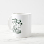 Funny Quirky Frog Gift, Sometimes I Just Be Fartin コーヒーマグカップ (正面左)