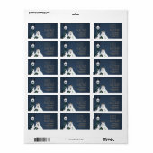 Funny Quirky Llama & Sheep 'Fleece Navidad' Pun ラベル (フルシート)