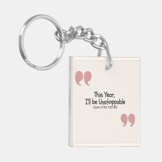 Funny Quote キーホルダー (正面左)