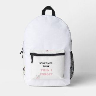 Funny Quote Backpack for Everyday Adventures プリントバックパック