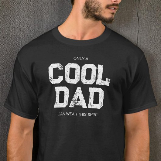 Funny Quote Black and White Typography Cool Dad Tシャツ
