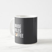 Funny Quote Coffee Lover My House My Rules My Coff コーヒーマグカップ (正面左)