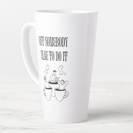 Funny Quote Coffee Mug カフェラテマグ (左アングル)