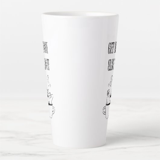Funny Quote Coffee Mug カフェラテマグ (正面)