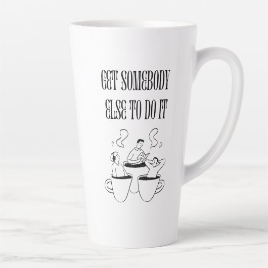 Funny Quote Coffee Mug カフェラテマグ (右)