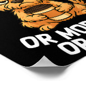 Funny Quote Coffee Sleepy Cute Dog Puppy Lover Gif ポスター (角)