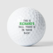 Funny Quote Custom Name "This Is My Ball" Gift ゴルフボール (正面)
