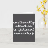 Funny Quote For Book Lovers Modern Script  カード (黄色い花)