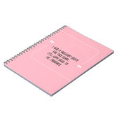 Funny Quote for Forgetful People Notebook ノートブック (左側)
