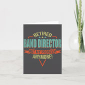 Funny Quote For Retired Band Director  カード (正面)