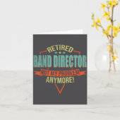 Funny Quote For Retired Band Director  カード (黄色い花)