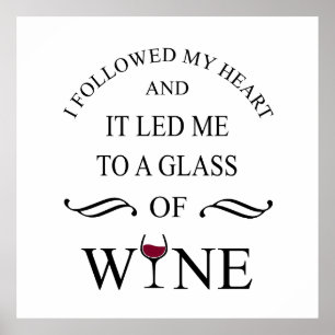 funny quote for wine lover ポスター