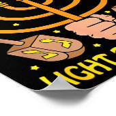 Funny Quote Hanukkah Tuah Light That Thang Design  ポスター (角)