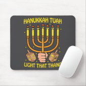 Funny Quote Hanukkah Tuah Light That Thang Design  マウスパッド (マウス)