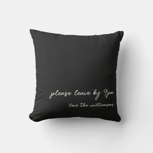 Funny Quote Introvert Humor Custom Black White クッション (正面)