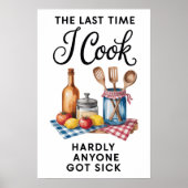 Funny Quote Kitchen ポスター (正面)