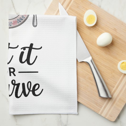 Funny Quote Kitchen Towel キッチンタオル (四つ折り)