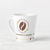 Funny Quote Latte Mug for Coffee Lovers カフェラテマグ (左アングル)