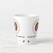 Funny Quote Latte Mug for Coffee Lovers カフェラテマグ (正面)