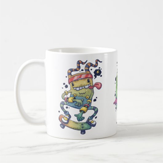 Funny Quote Mug – Unique Humor Gift for Daily  コーヒーマグカップ (左)