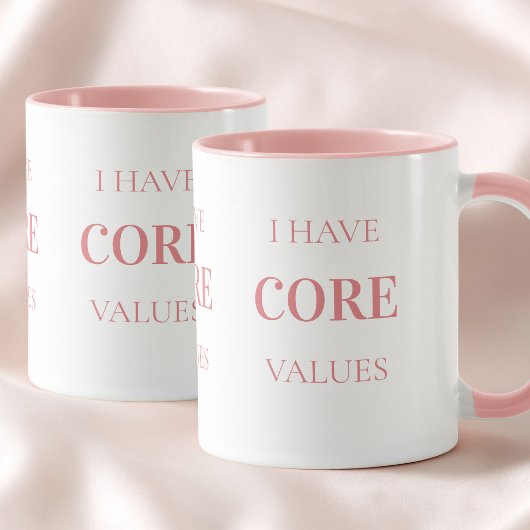 Funny Quote Simple Typography Pink Pilates Mug マグカップ