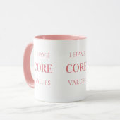 Funny Quote Simple Typography Pink Pilates Mug マグカップ (正面左)