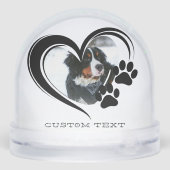 Funny Quote Snow Dog Winter Christmas Paw Photo  (裏面)