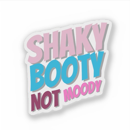 Funny Quote Sticker シール (正面)