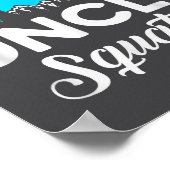 Funny Quote Uncle Bigfoot Squatch  ポスター (角)